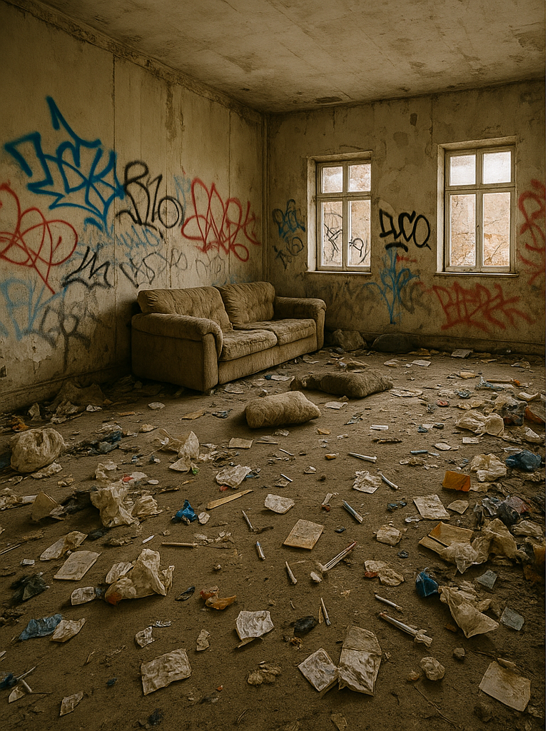 squat avant nettoyage